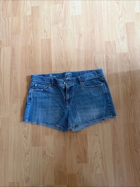 LOFT Medium Blue Denim Cutoff Shorts